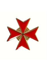 Καρφίτσα Πέτου Ιπποτών κόκκινο σμάλτο 17mm