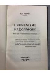 L'HUMANISME MACONNIQUE